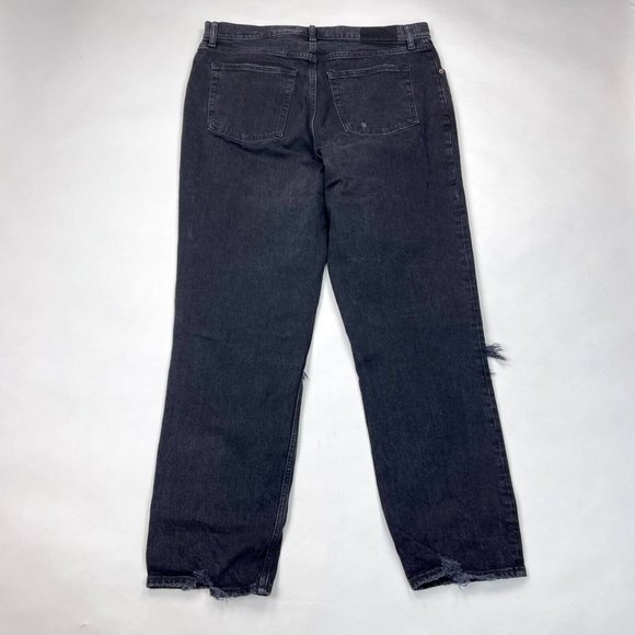Abercrombie Fitch Ultra High Rise 90s Straight‎ Denim Jeans Women 33 16 Vintage - Picture 2 of 11